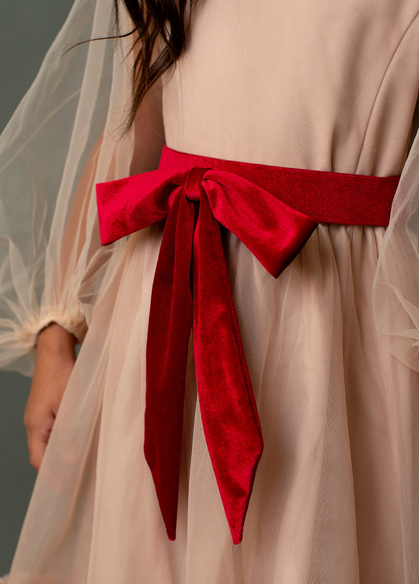 Clea Belt in Crimson-My Prom Time