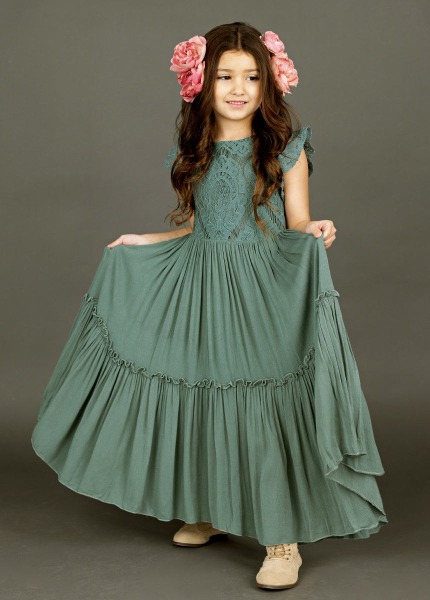 Macy Dress in Beach Sage-My Prom Time