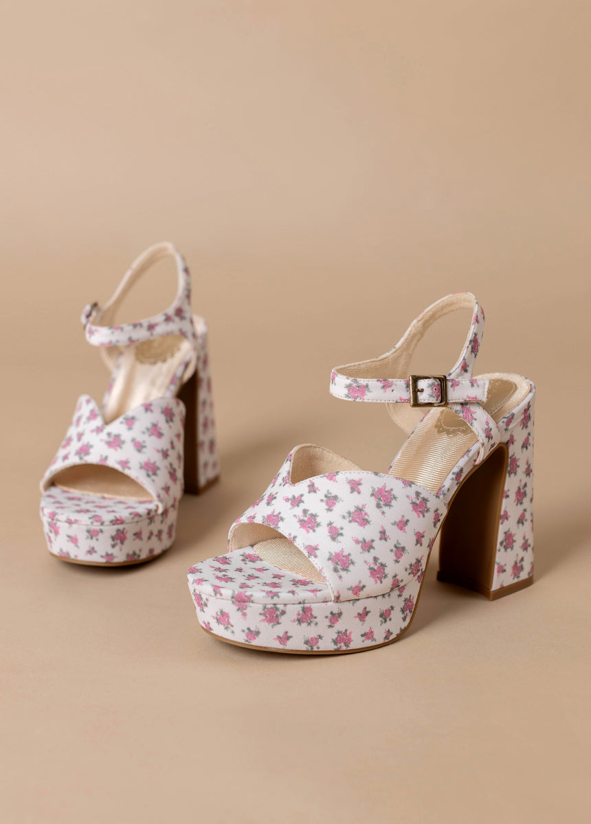 *COMING SOON* - Valentine Platforms in Floral-My Prom Time