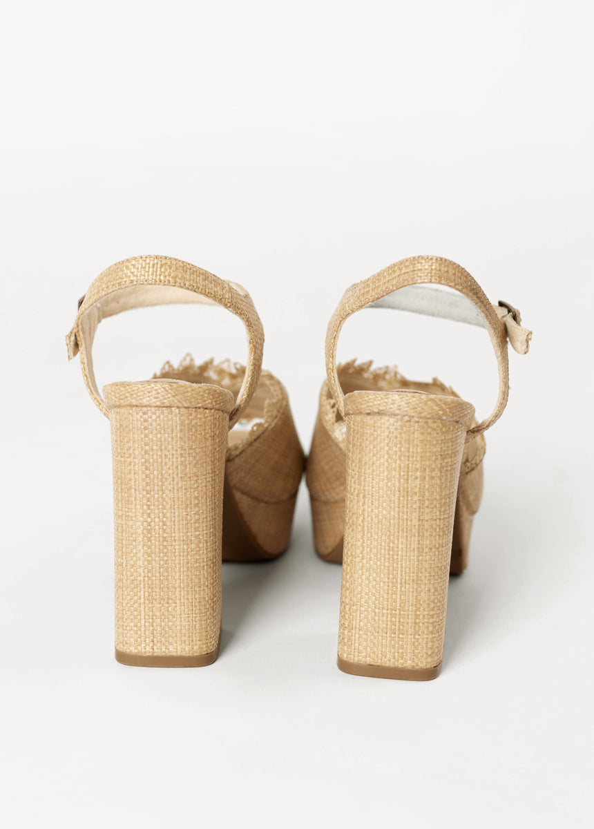 *COMING SOON* - Valentine Platforms in Raffia-My Prom Time