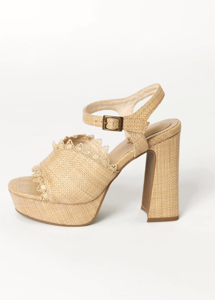 *COMING SOON* - Valentine Platforms in Raffia-My Prom Time