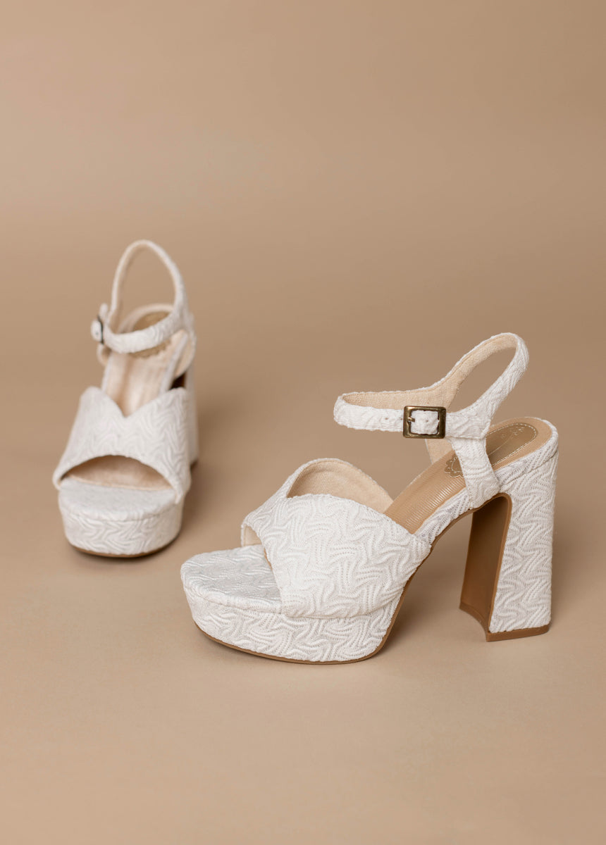 *COMING SOON* - Valentine Platforms in White-My Prom Time