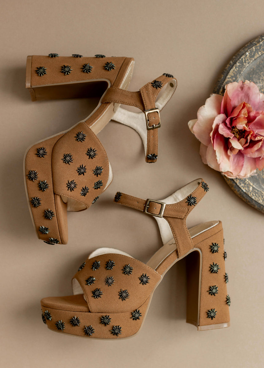 *COMING SOON* - Valentine Platforms in Nutmeg Studded-My Prom Time