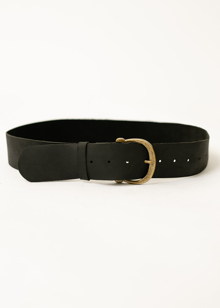 Zosi Leather Belt in Black-My Prom Time
