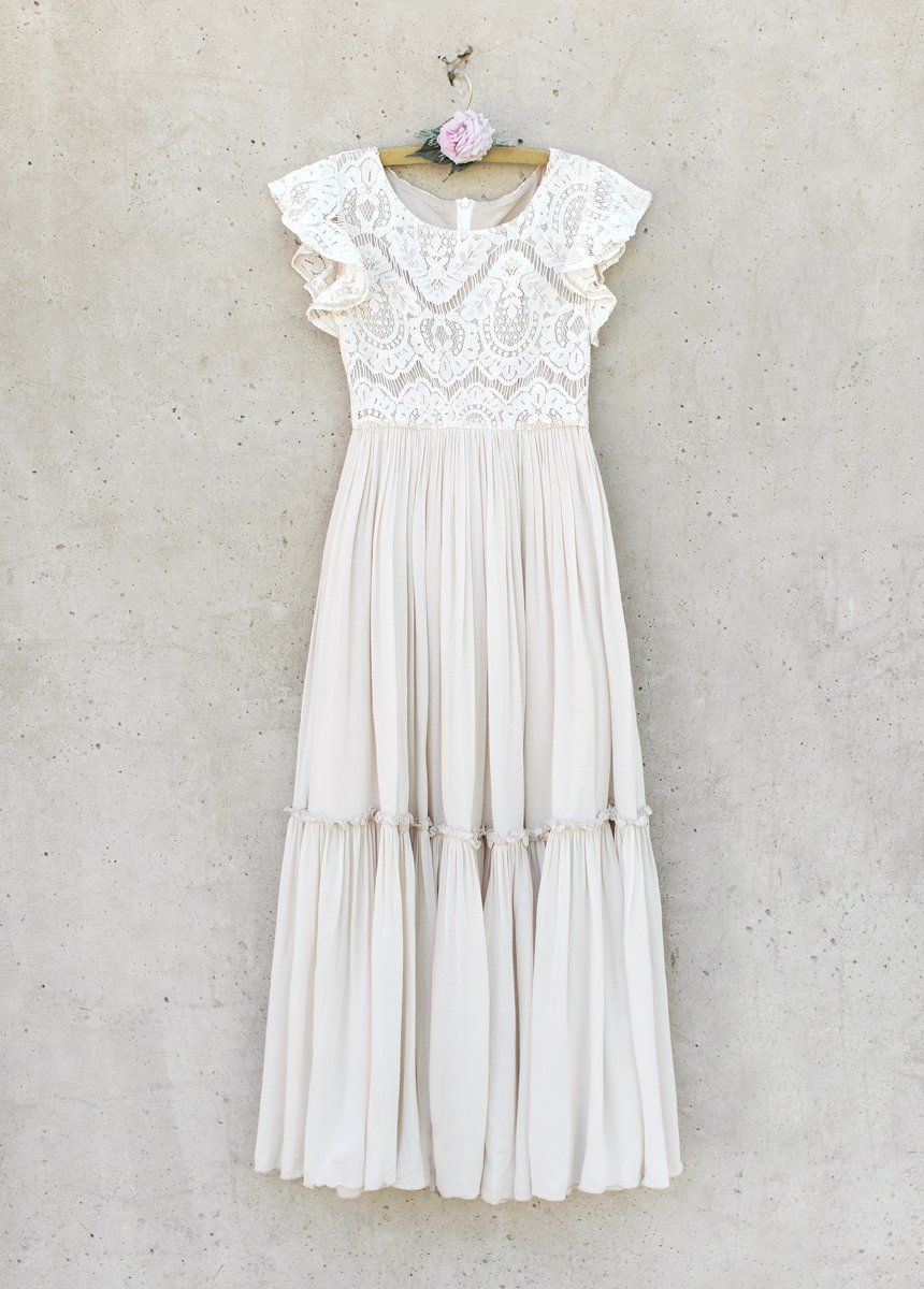 Macy Dress in Cream-My Prom Time