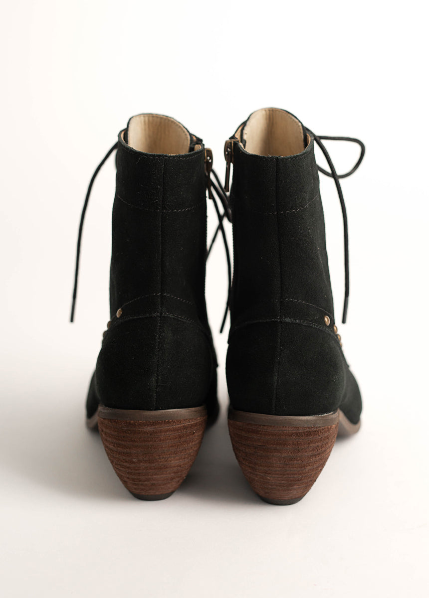 Virginia Boot in Black Suede-My Prom Time