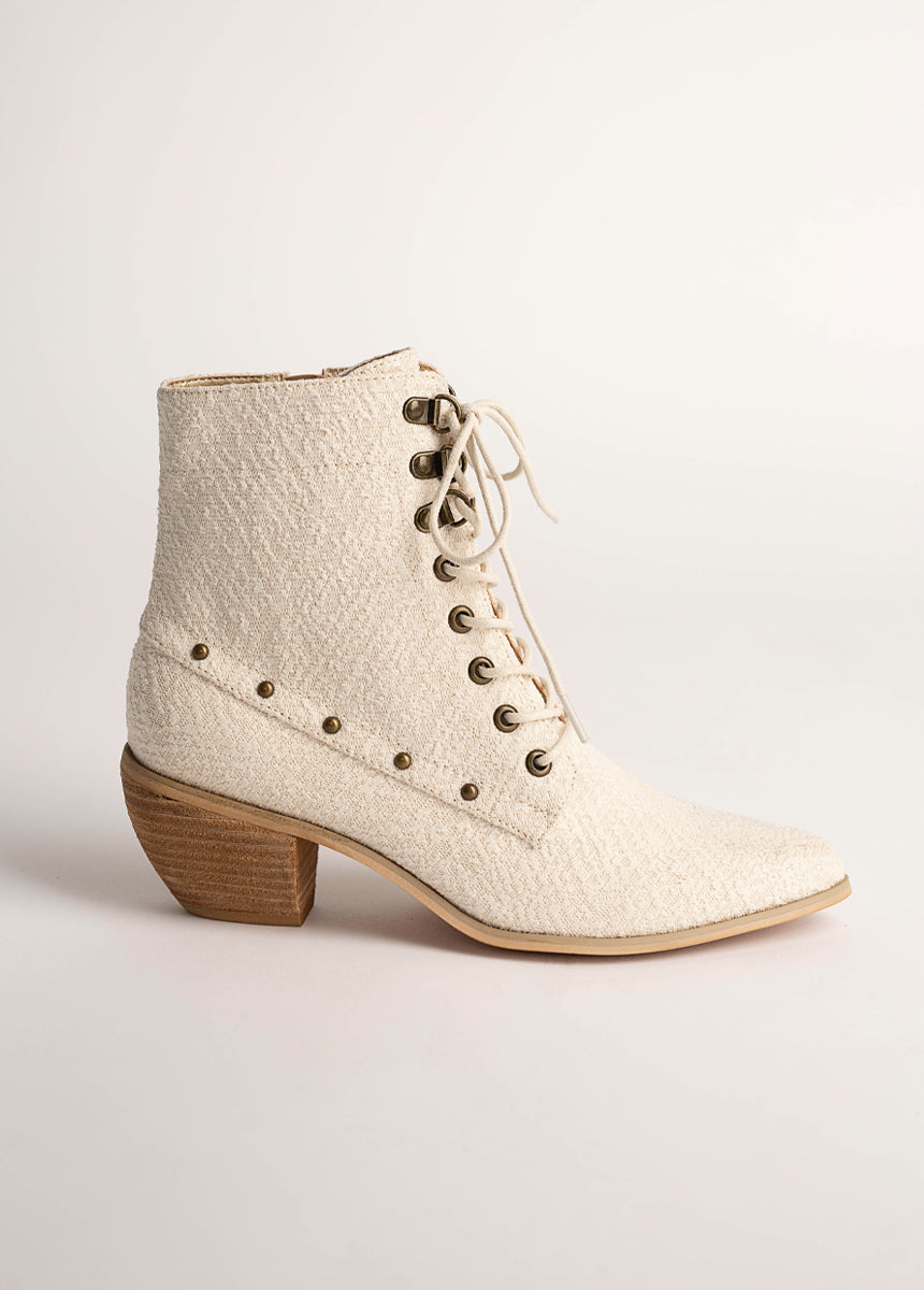 Virginia Boot in Ivory Lace-My Prom Time