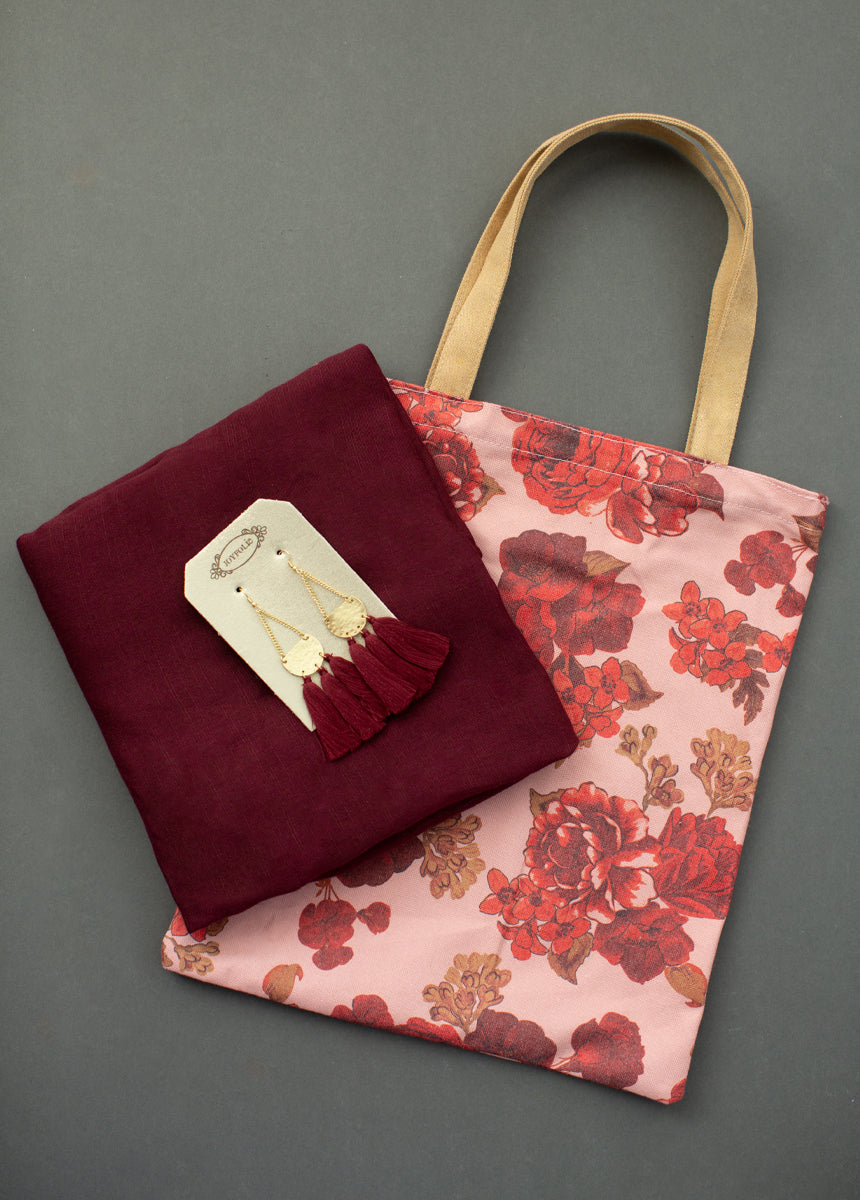 Women's Gift Set in Blush Floral-My Prom Time