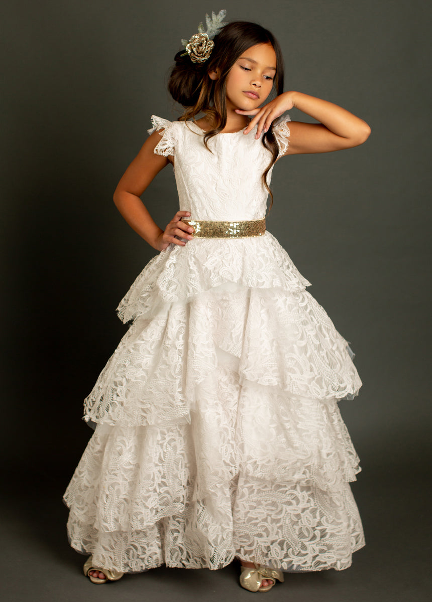 Molly Sequin Belt in Gold-My Prom Time