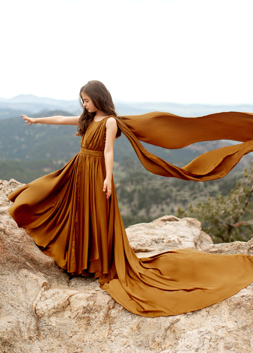 Junie Impact Dress in Dark Honey-My Prom Time