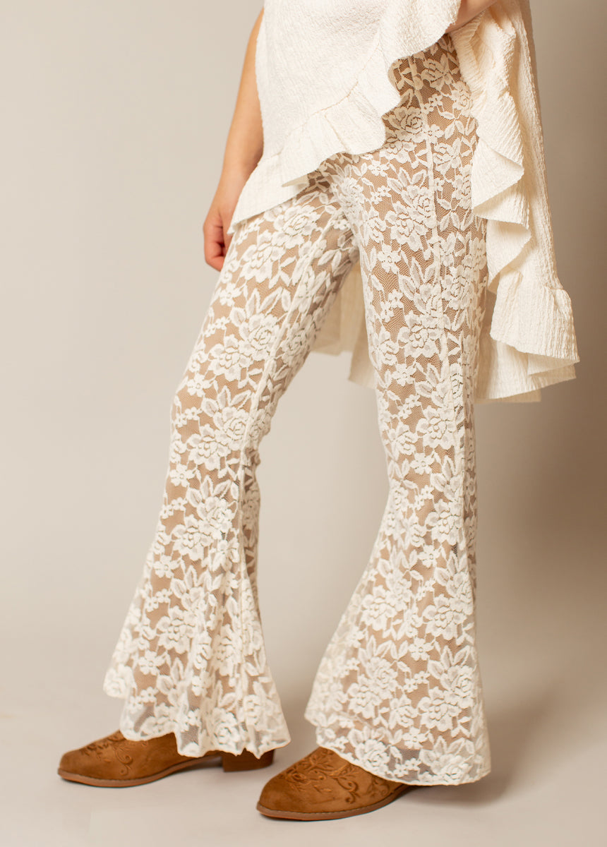 Kennedy Pant in Cream-My Prom Time