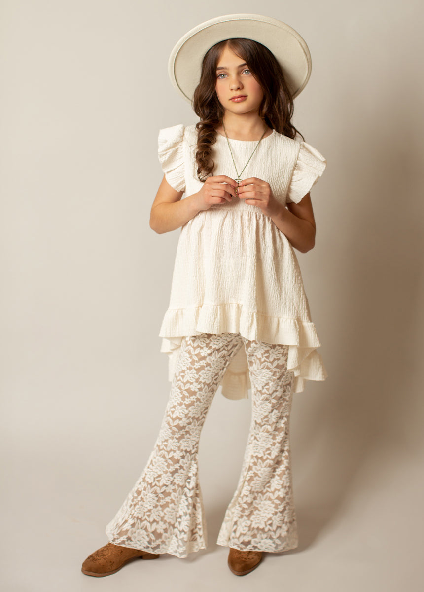 Kennedy Pant in Cream-My Prom Time