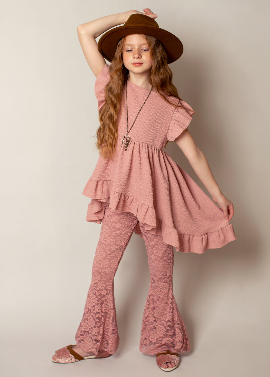 Kennedy Pant in Mauve-My Prom Time