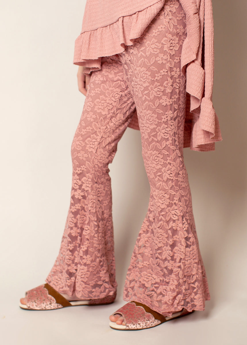 Kennedy Pant in Mauve-My Prom Time