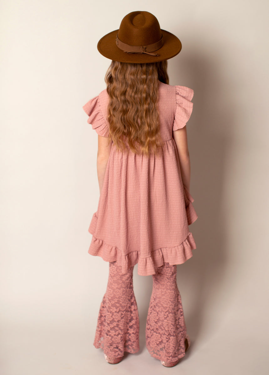 Kennedy Pant in Mauve-My Prom Time