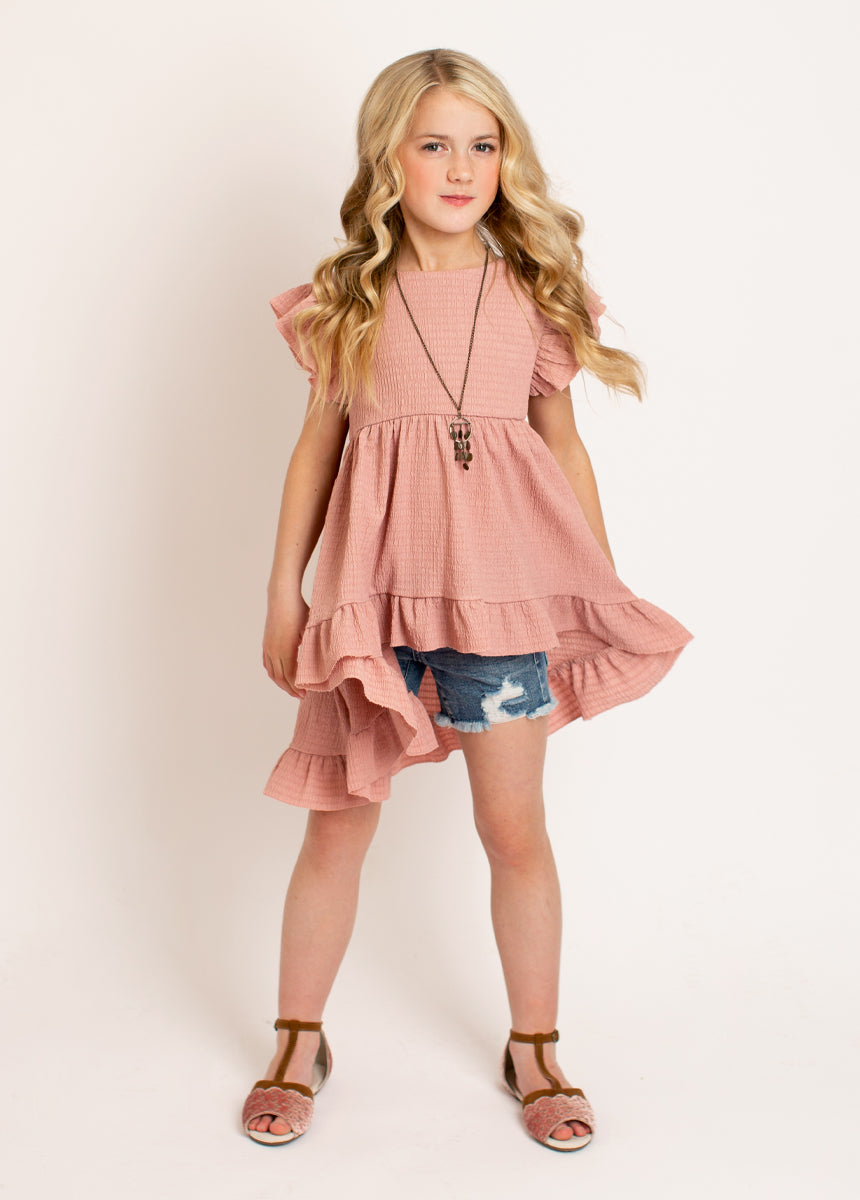 Stella Sandal Flat in Light Pink-My Prom Time