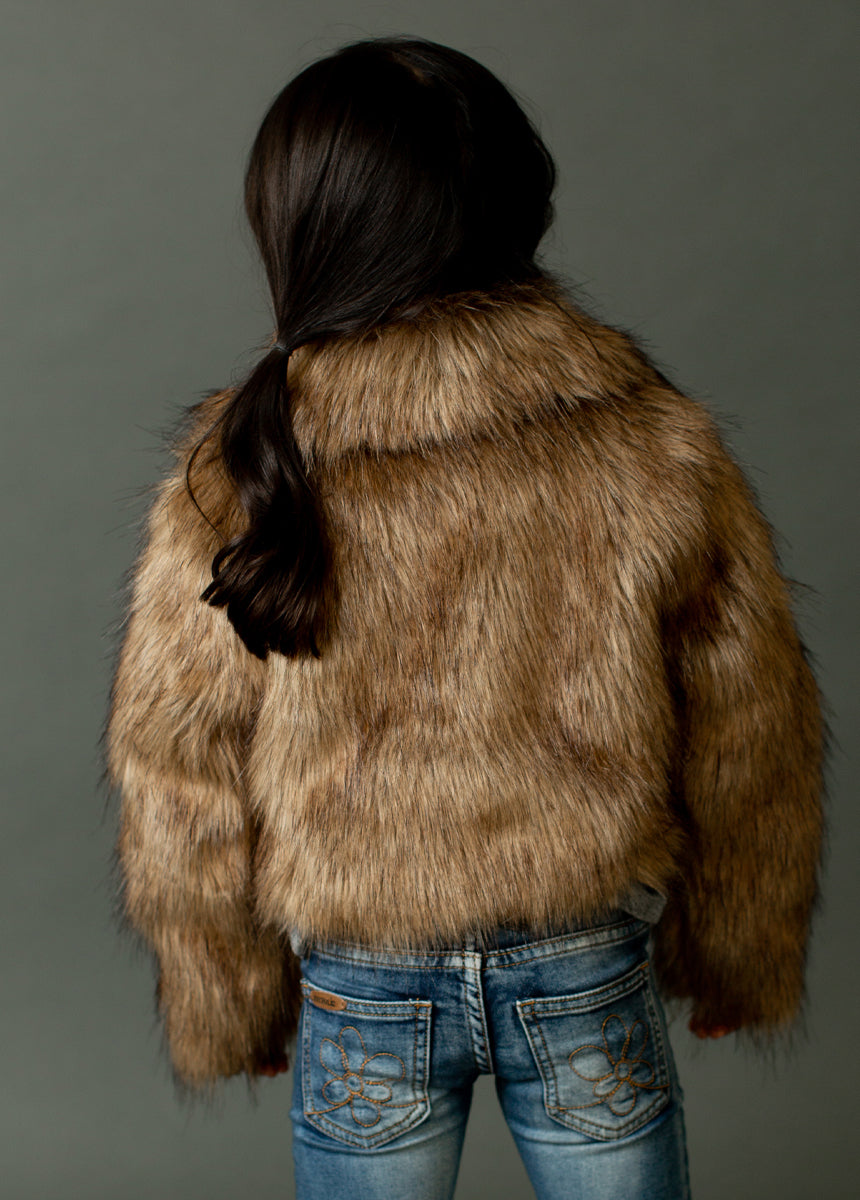 Zoe Boots in Faux Wolf-My Prom Time