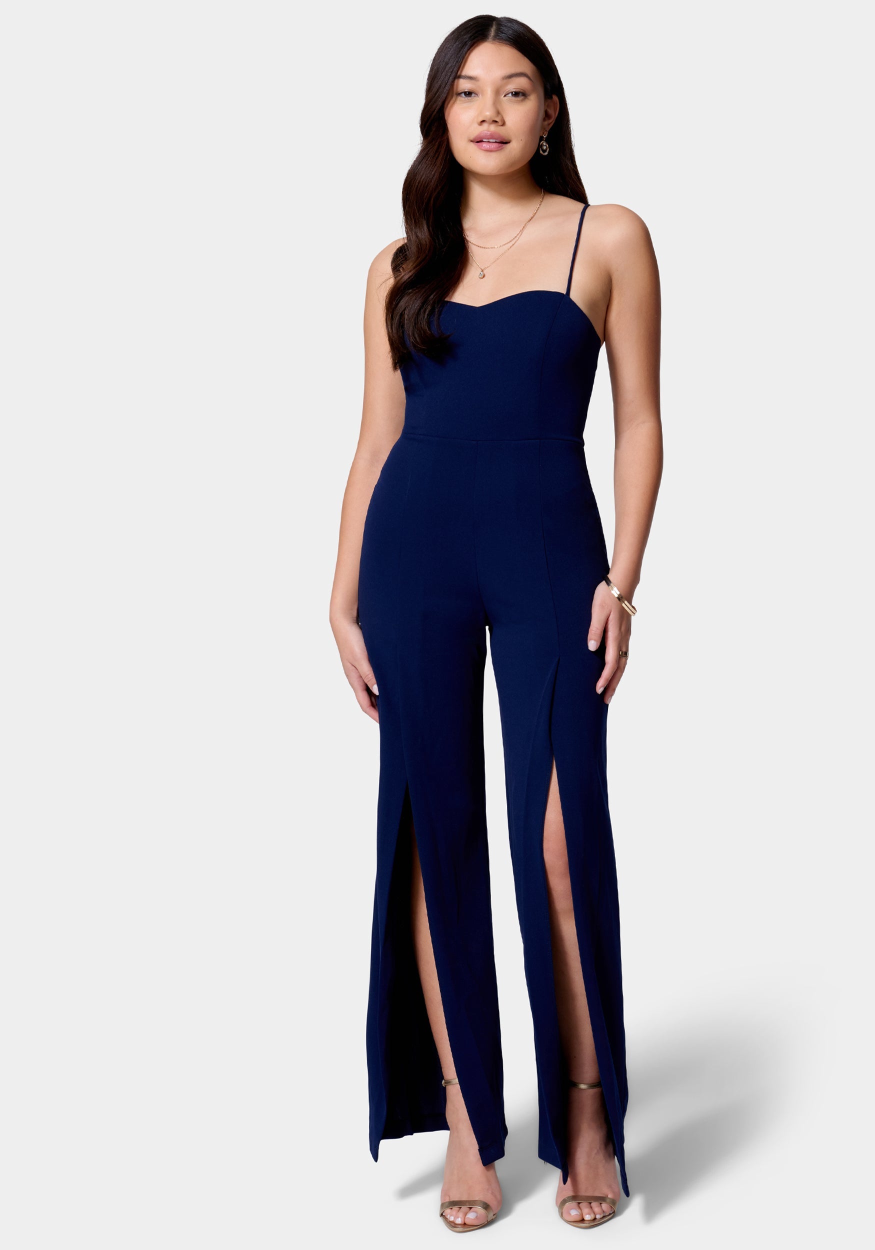 Open Leg Scuba Jumpsuit-Beilave