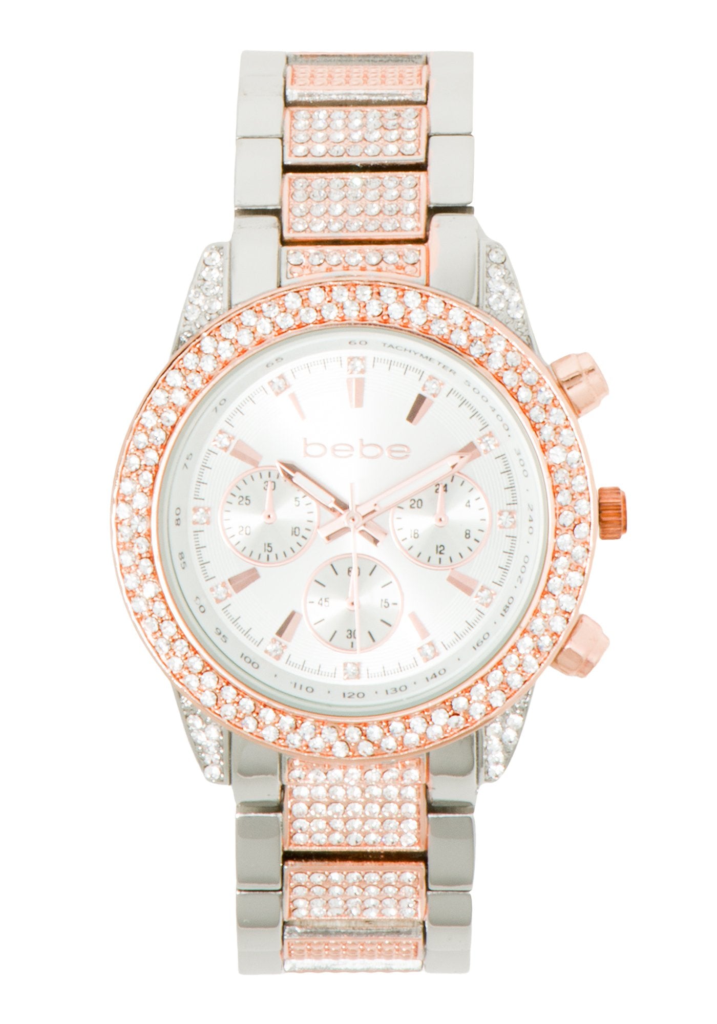 Two Tone Rhinestone Watch-Beilave