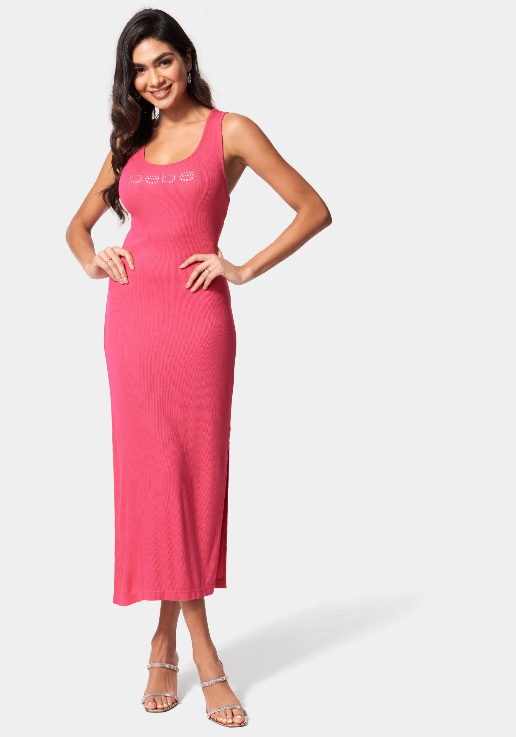 Beilave Rib Knit Maxi Dress-Beilave
