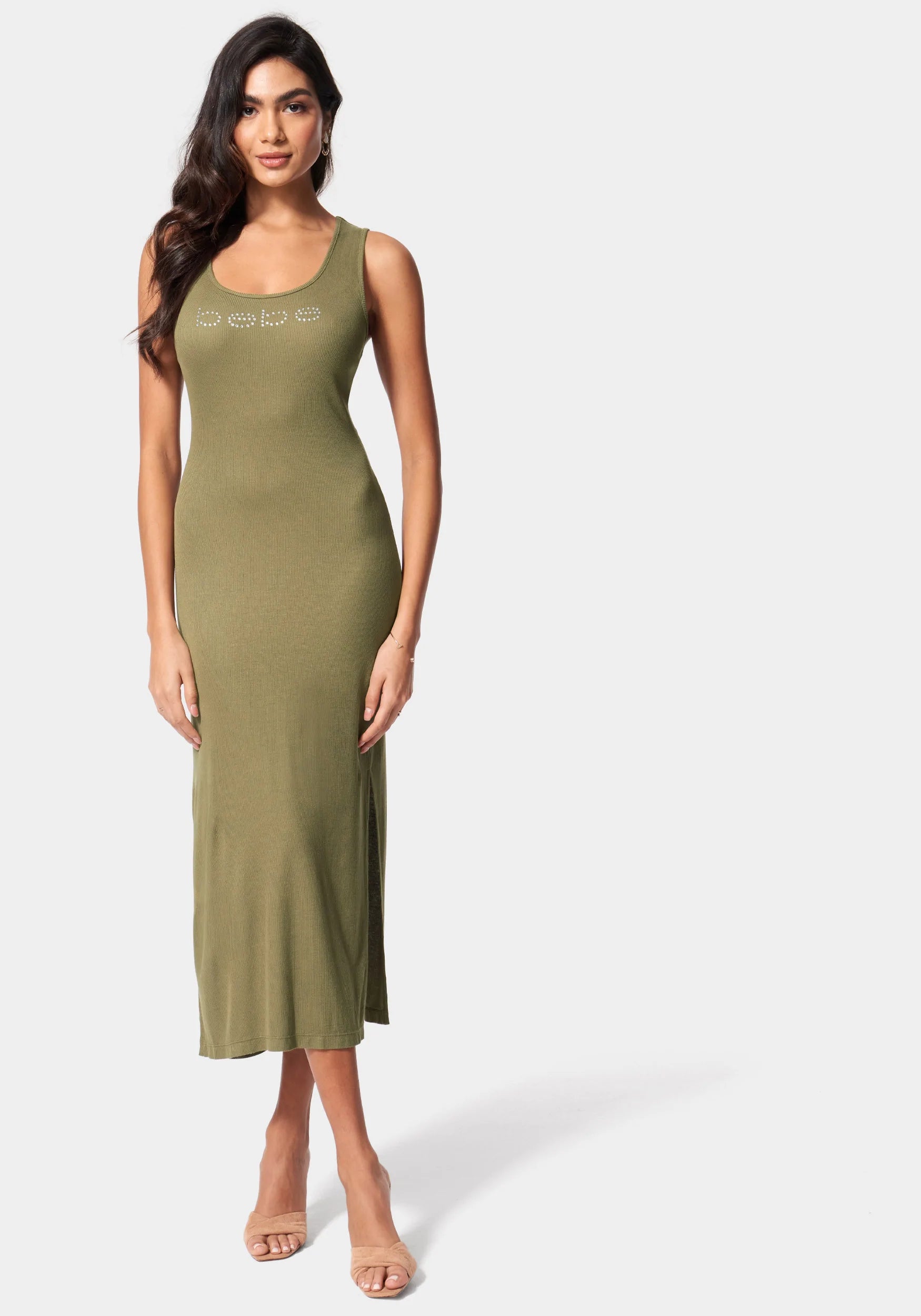 Beilave Rib Knit Maxi Dress-Beilave