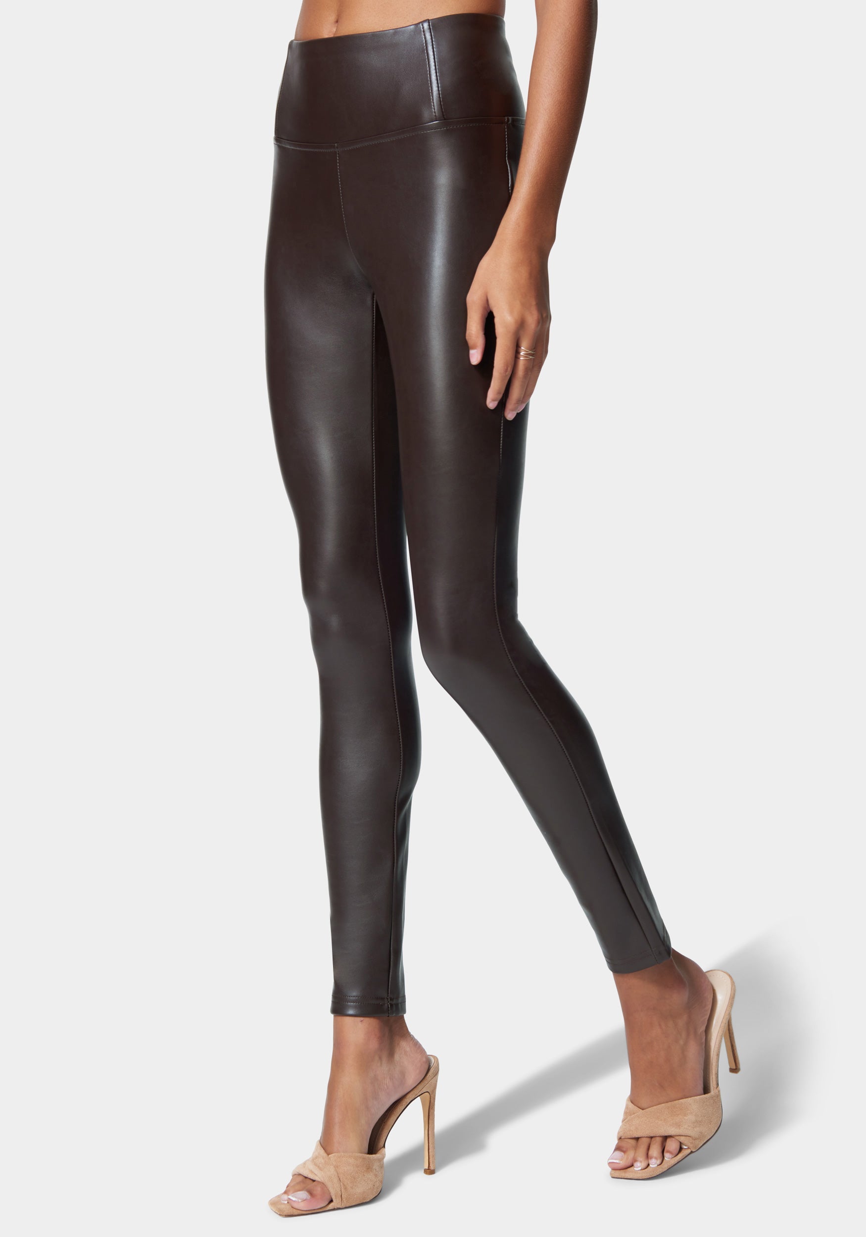High Waist Vegan Leather Legging-Beilave