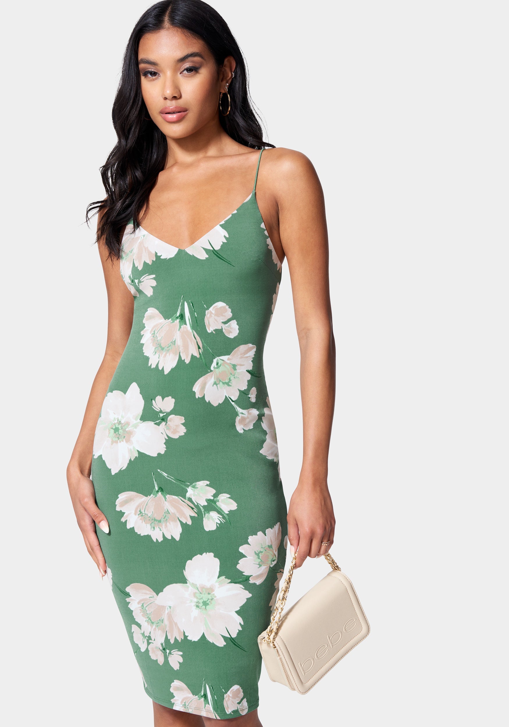 Printed Knit Dress-Beilave