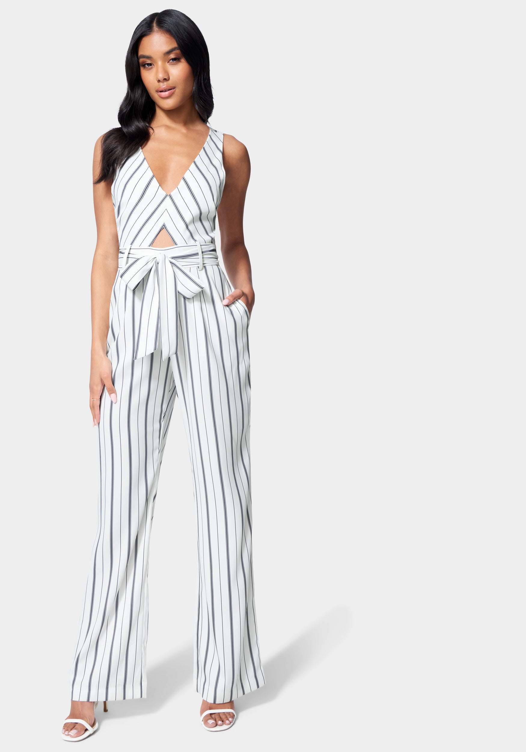 Sleeveless Wide Leg Jumpsuit-Beilave