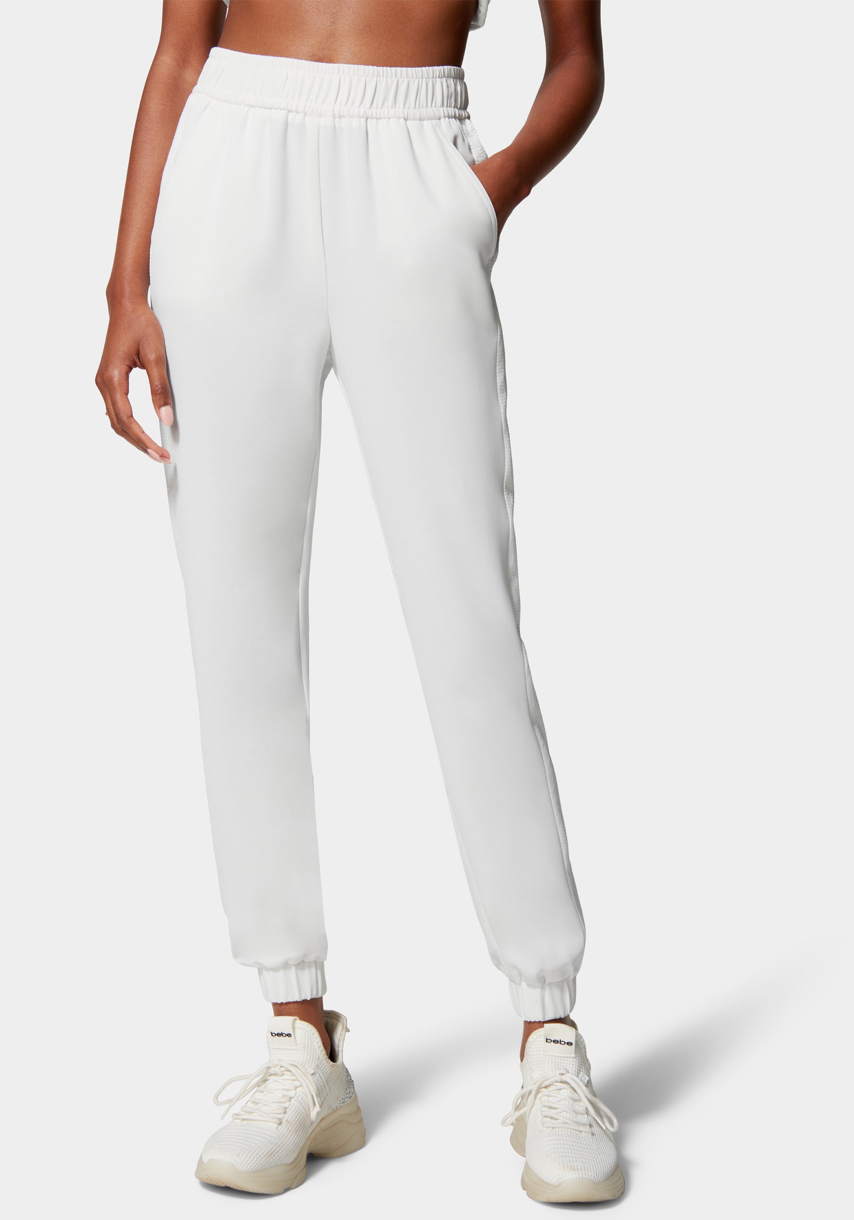 Beilave Lux Lounge Crepe Jogger With Combo Satin-Beilave