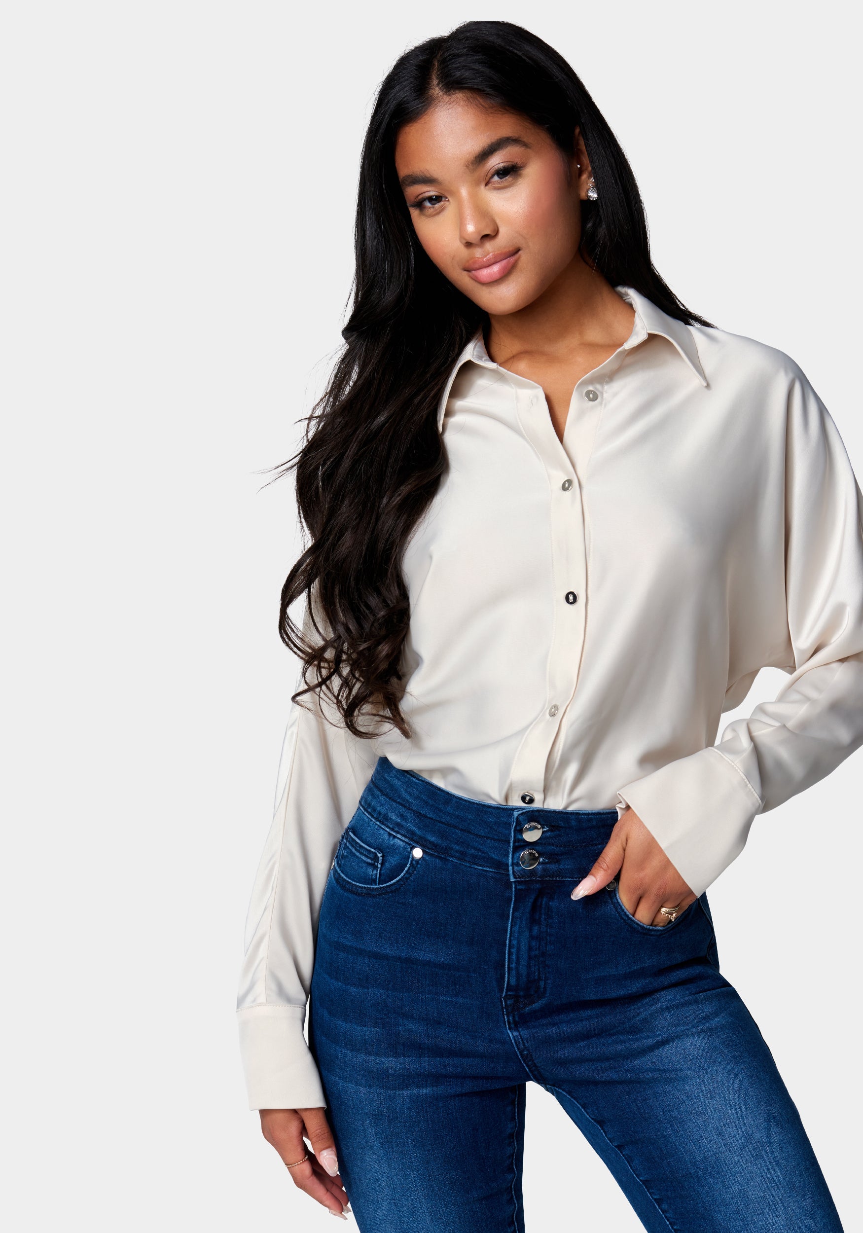 Bat Sleeve Bodysuit-Beilave