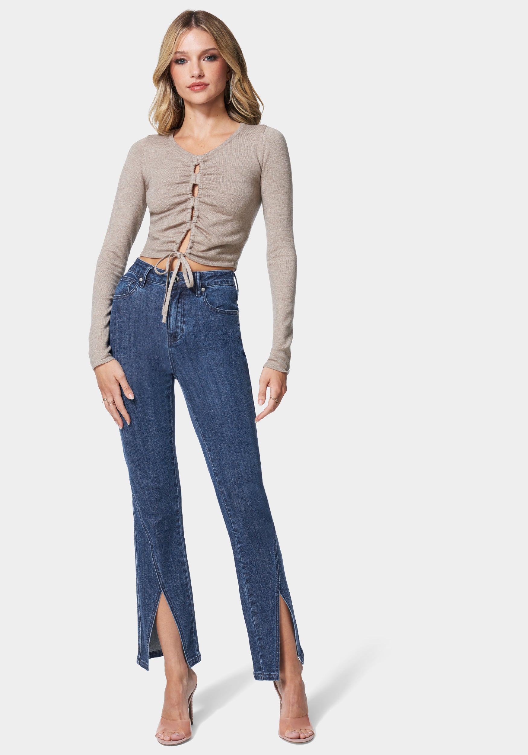 Slit Hem Slim Jean-Beilave