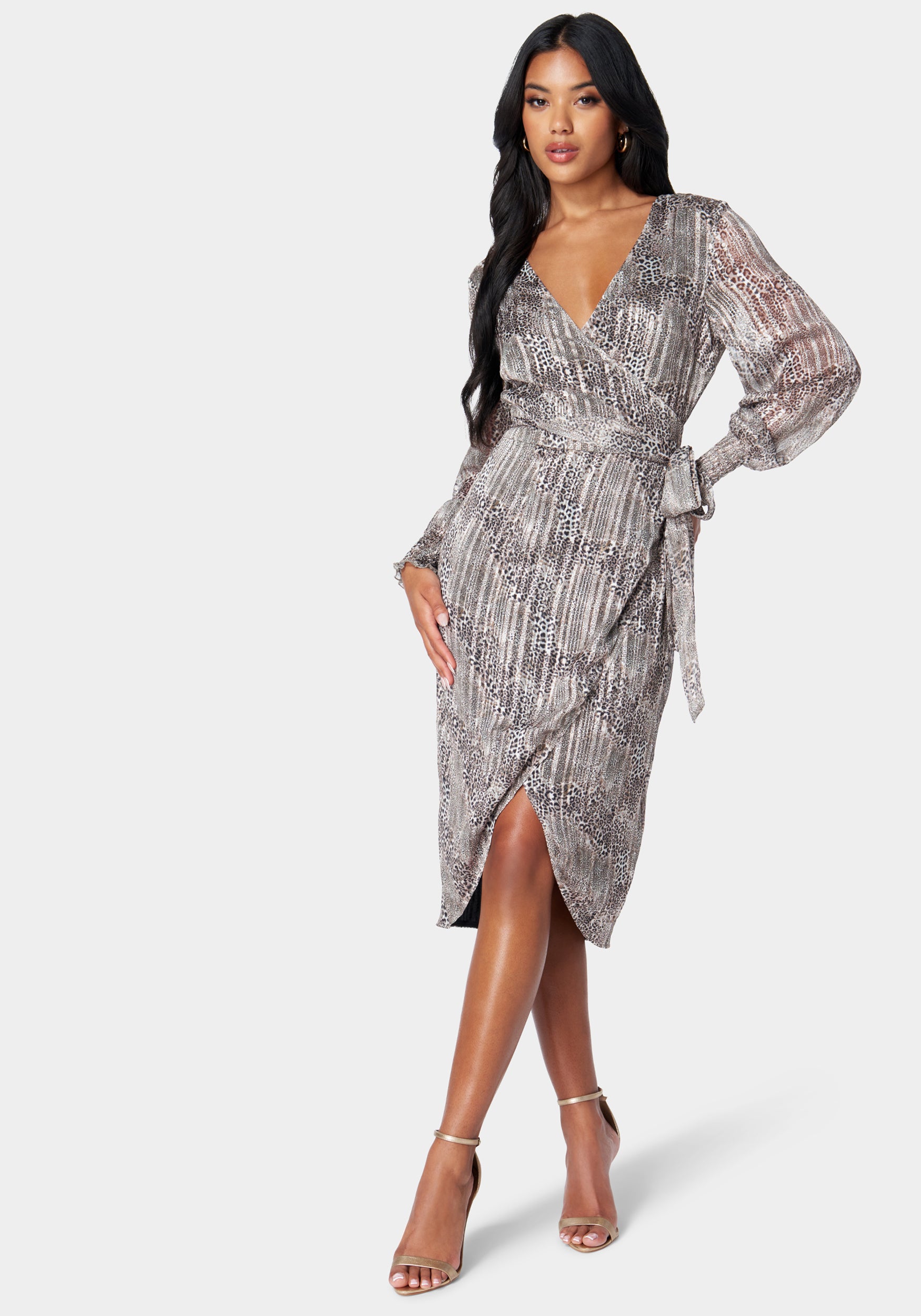 Sparkle Wrap Dress-Beilave