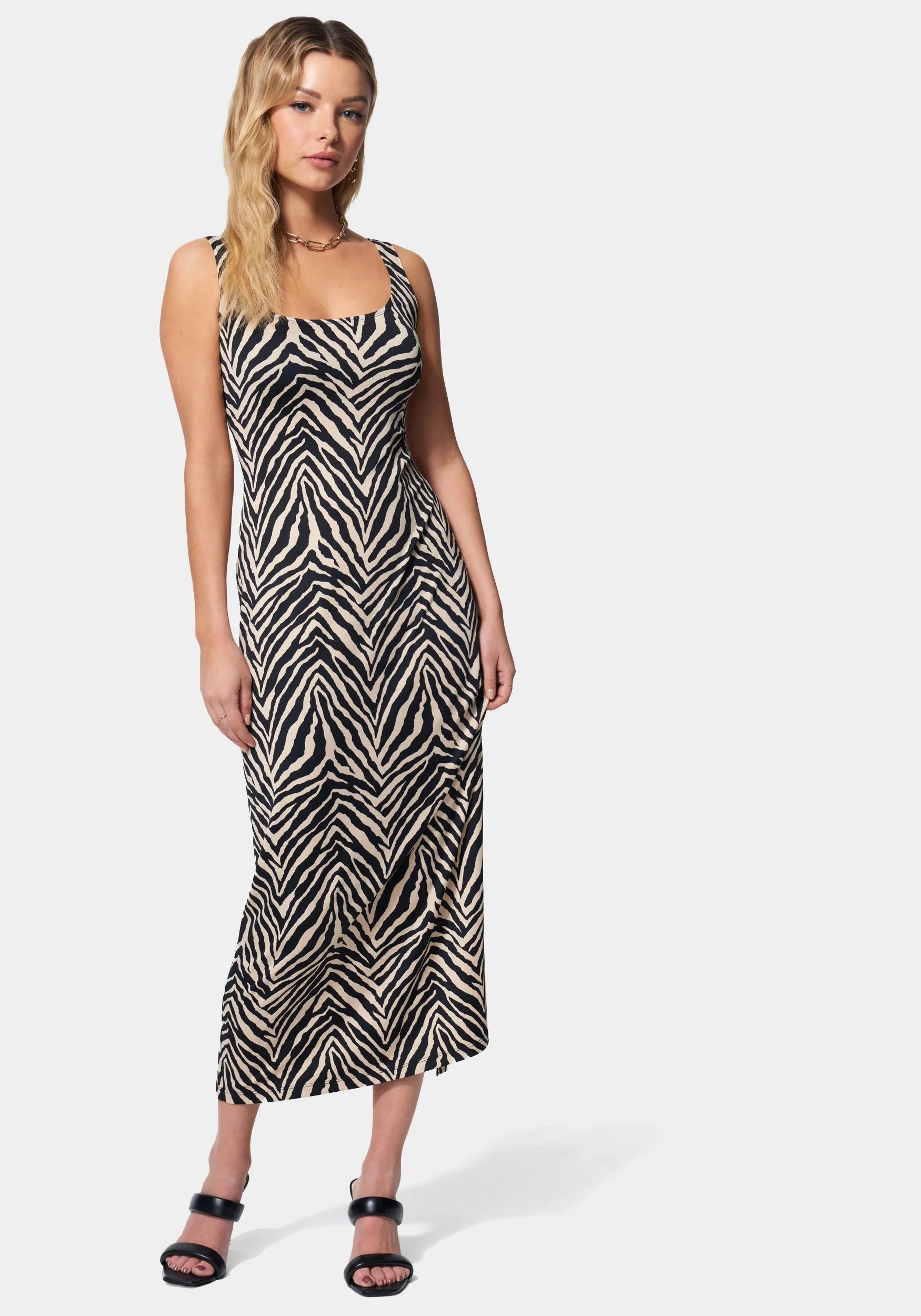 Zebra Maxi Resort Dress-Beilave