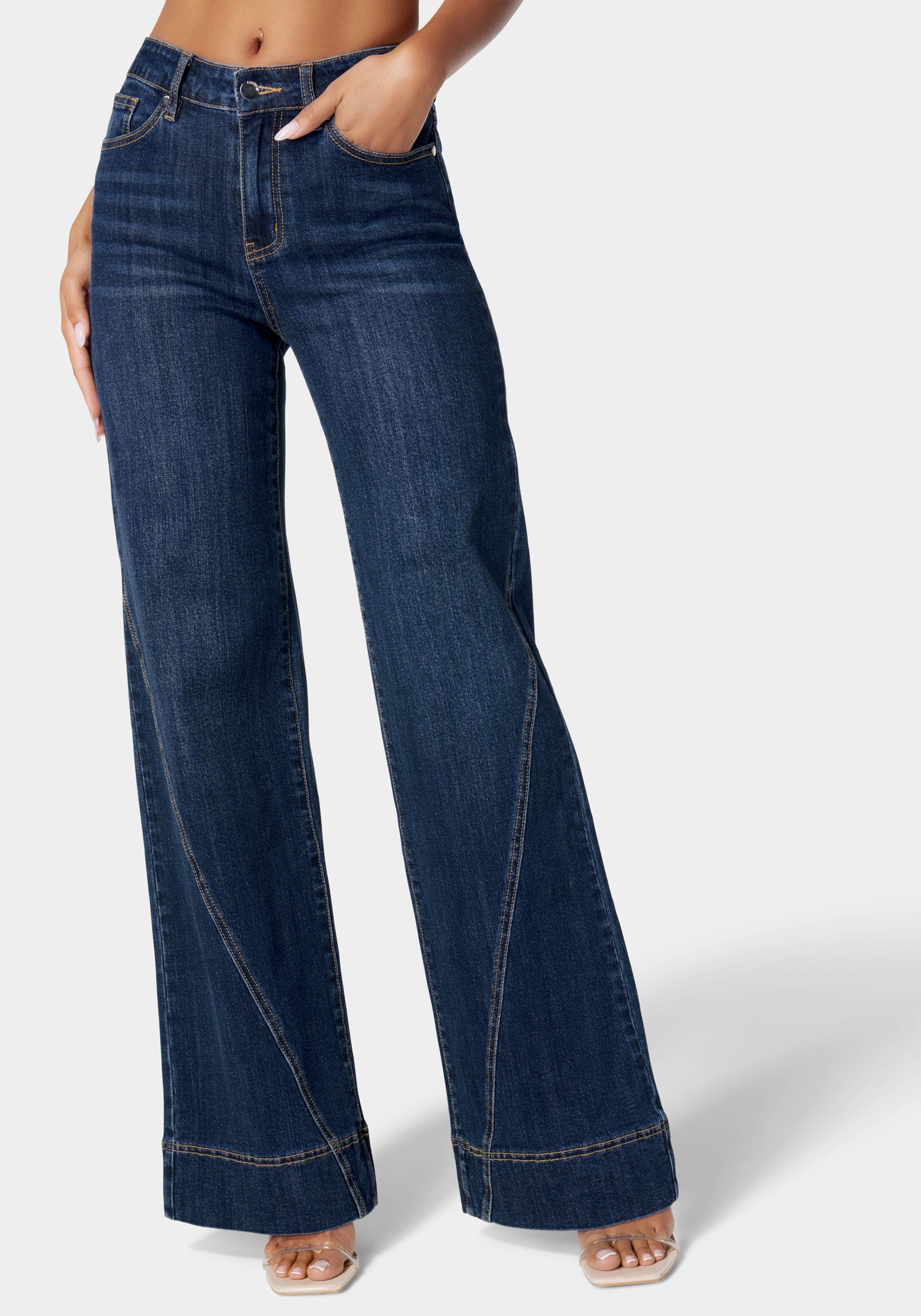 Natural Waist Wide Leg Jean-Beilave