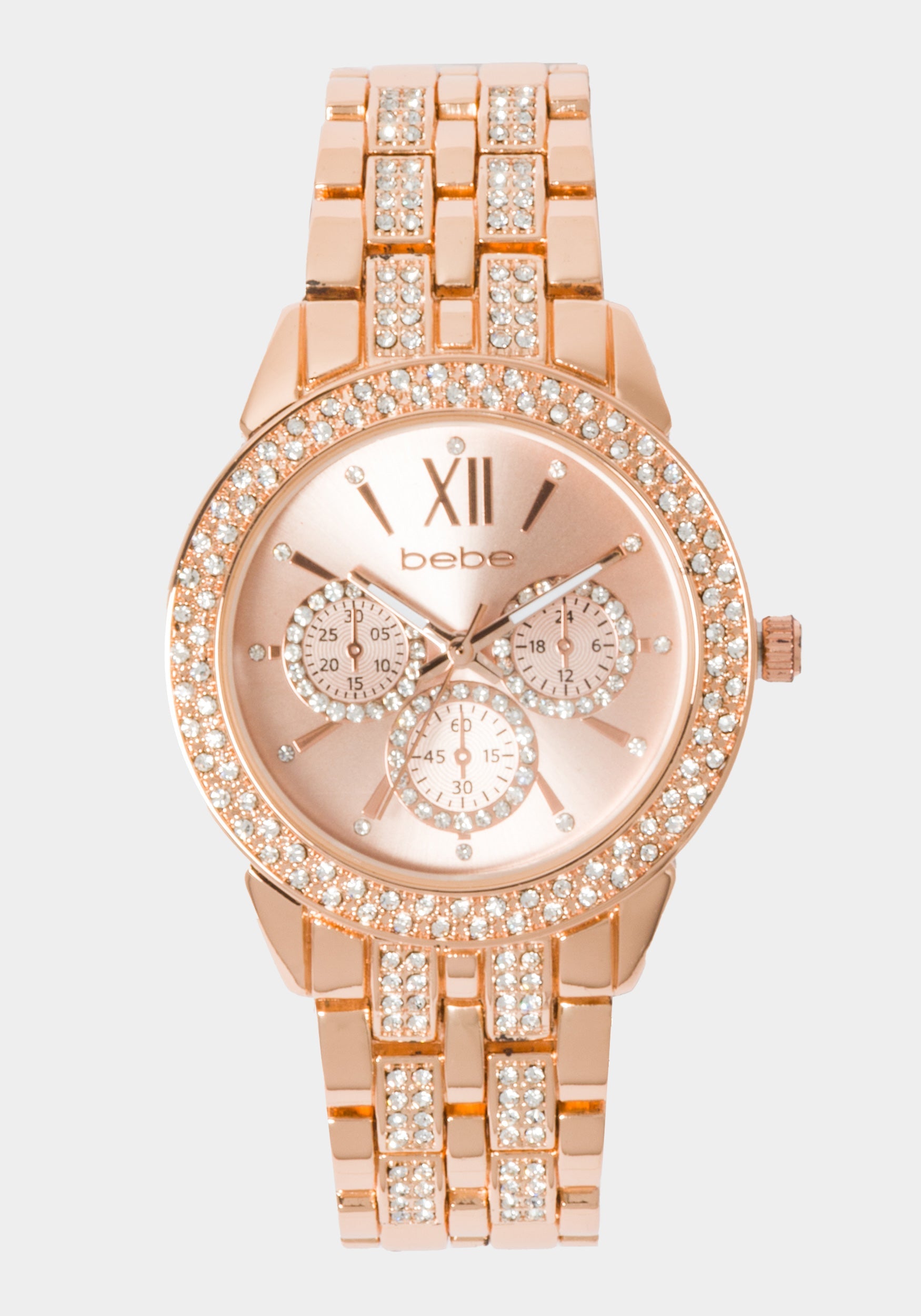 Rose Dial Crystal Bezel Watch-Beilave