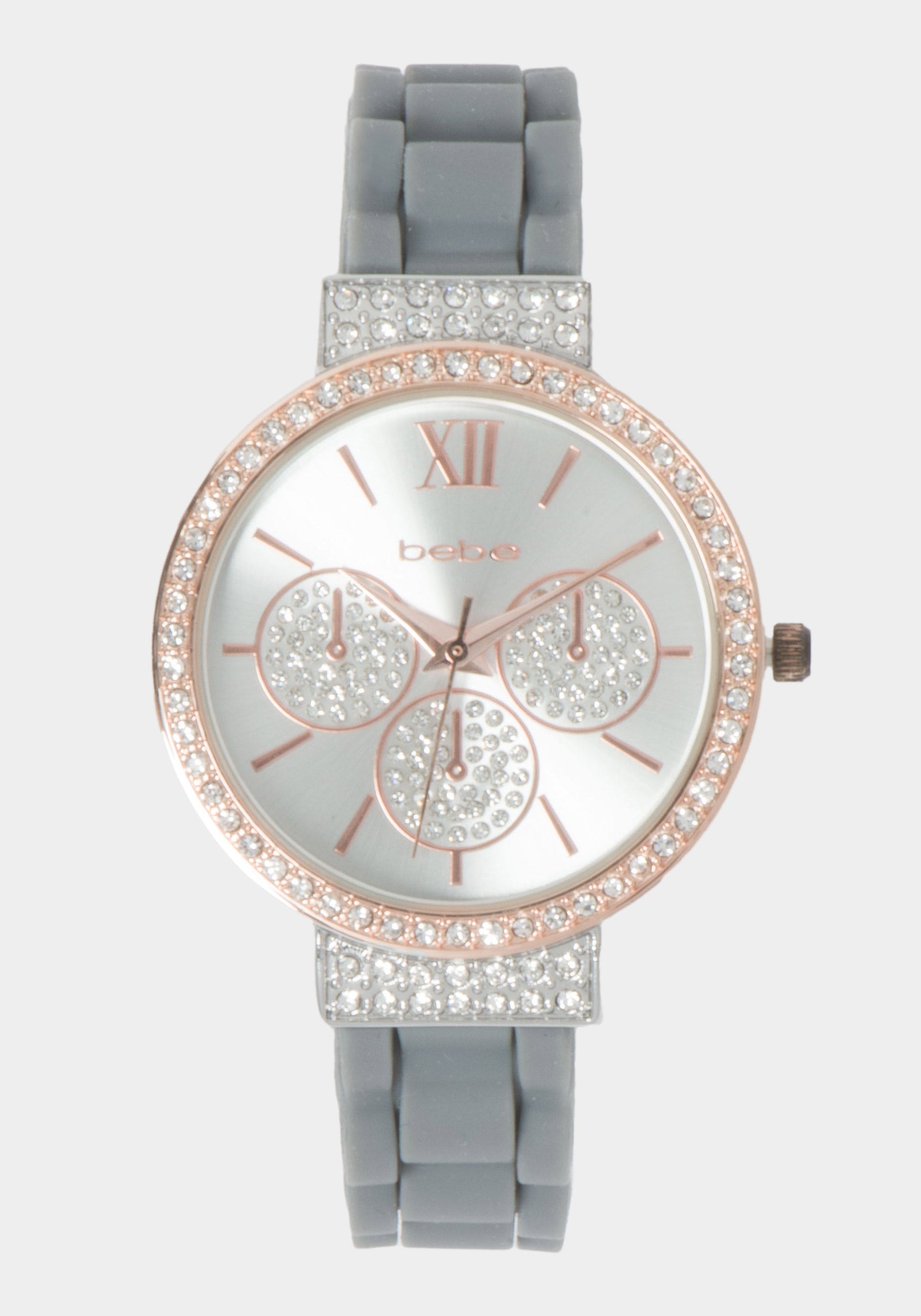 Silver Dial Crystal Bezel Watch-Beilave