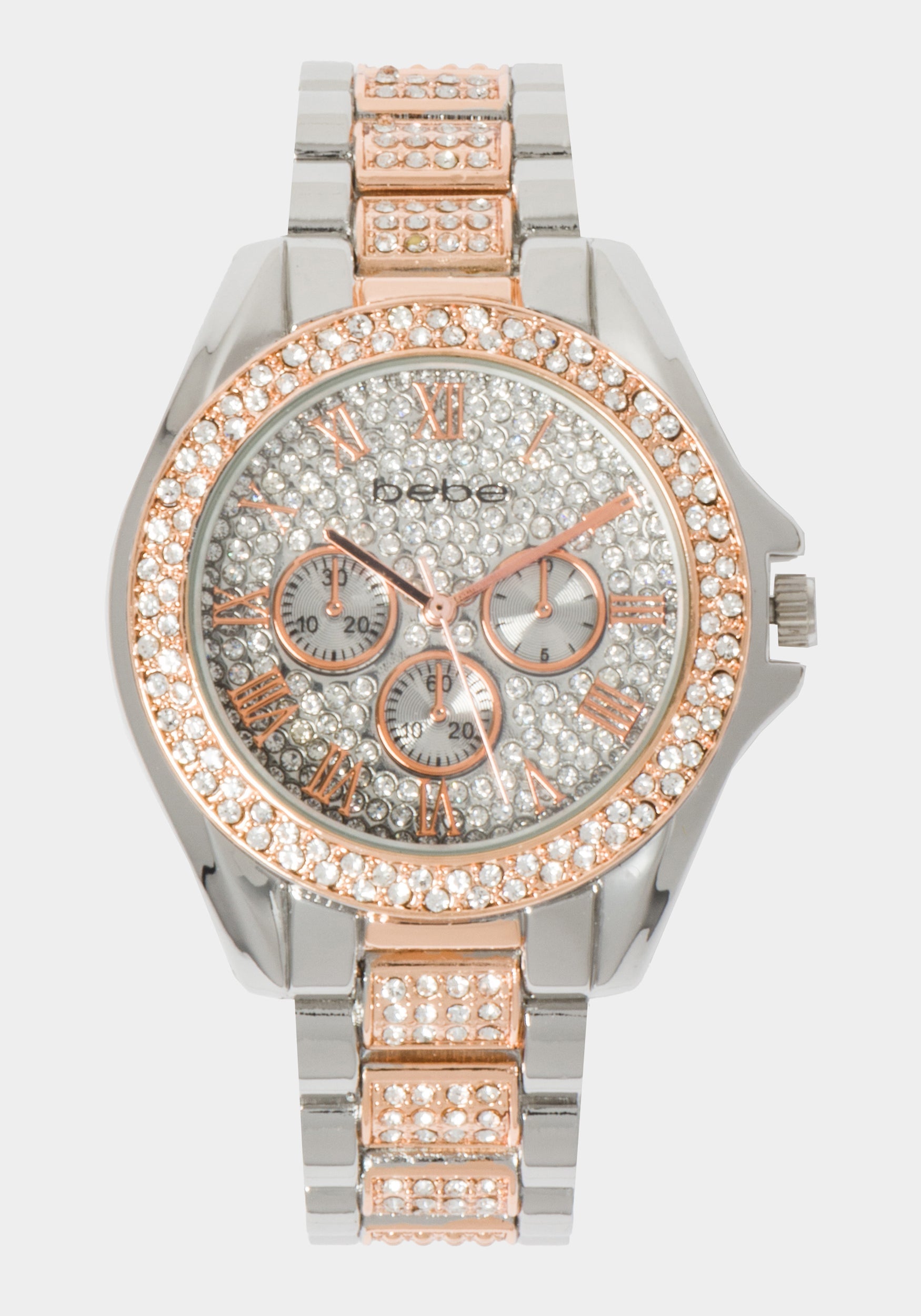 Full Pave Crystal Dial Crystal Bezel Watch-Beilave