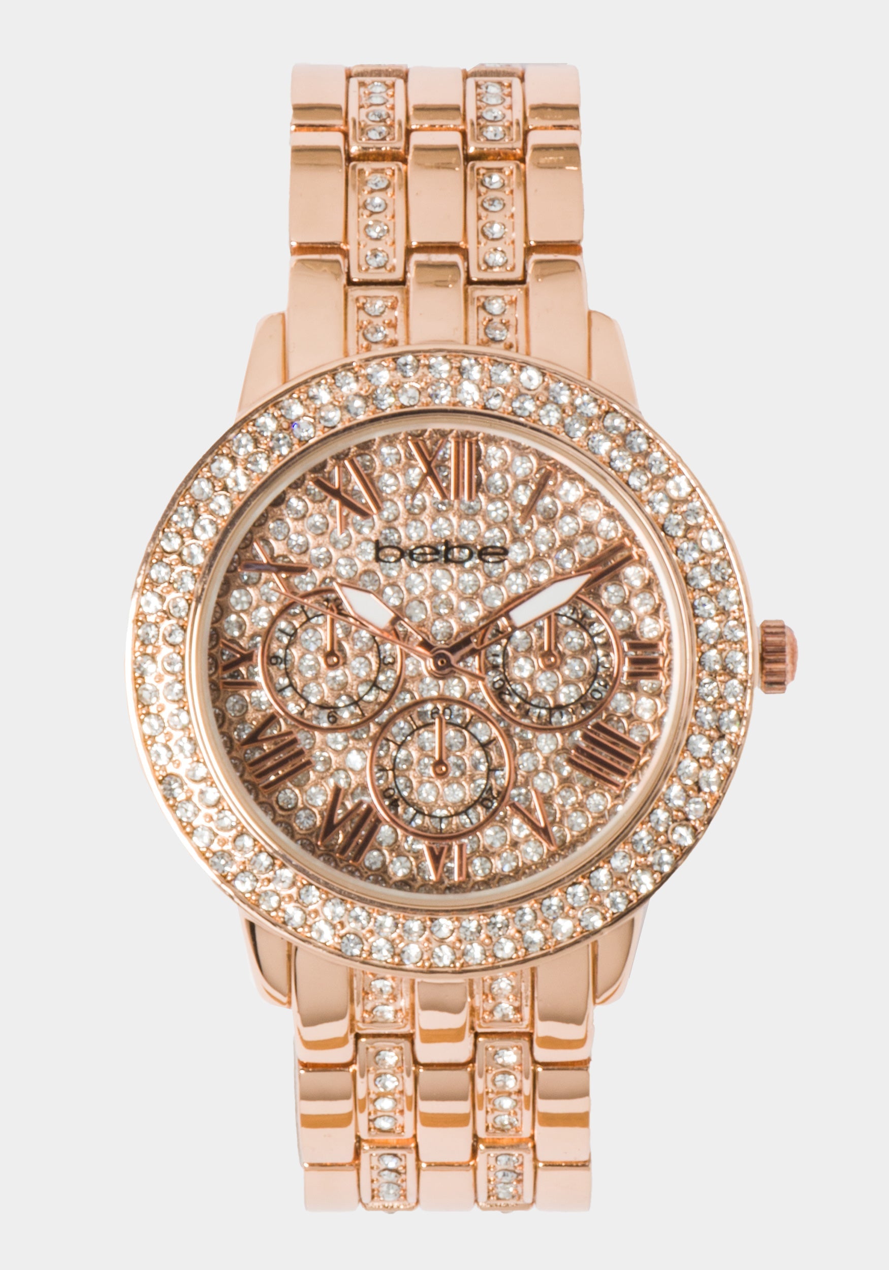 Full Pave Crystal Dial Crystal Bezel Watch-Beilave