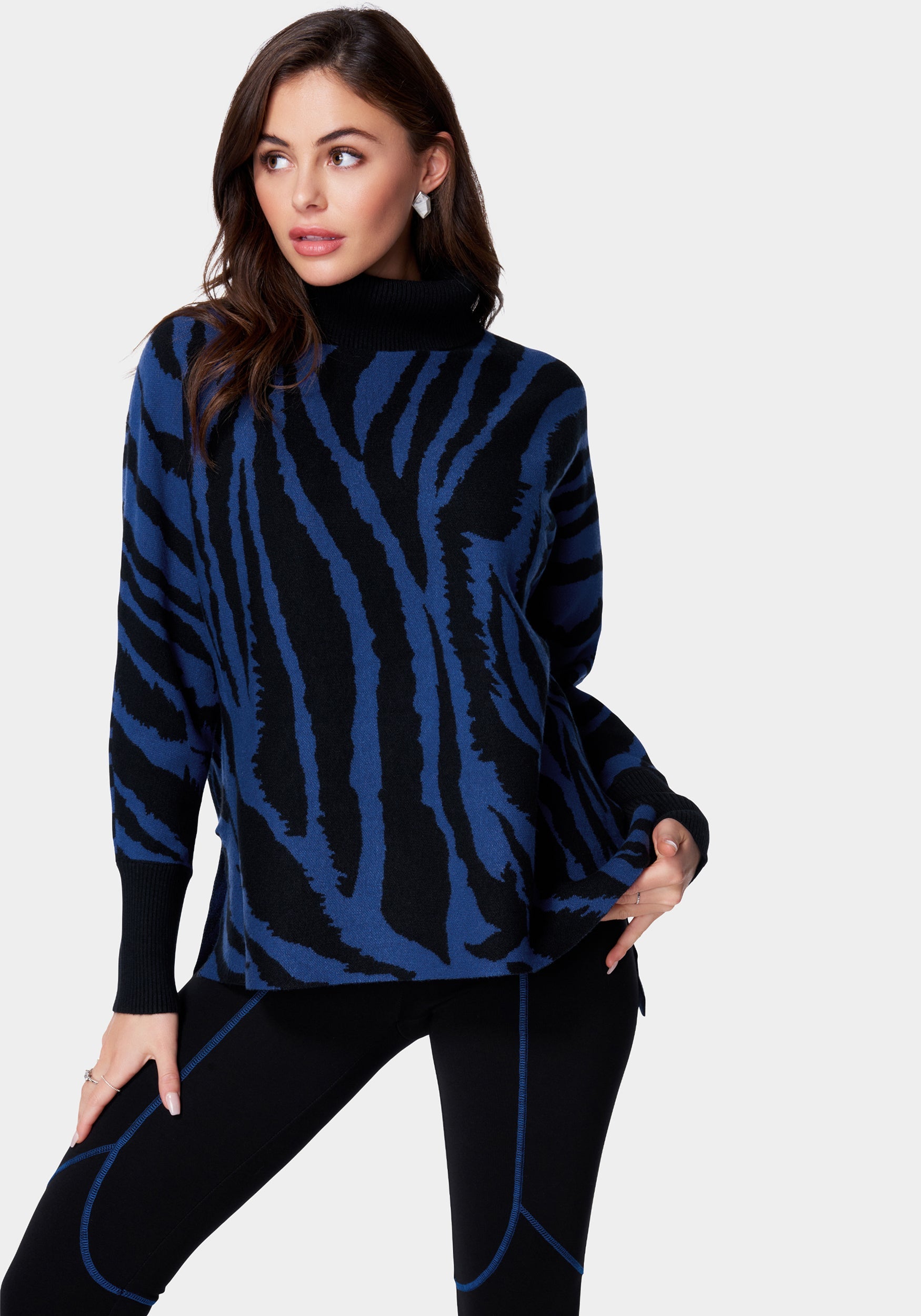 Oversized Jacquard Patterned Sweater-Beilave