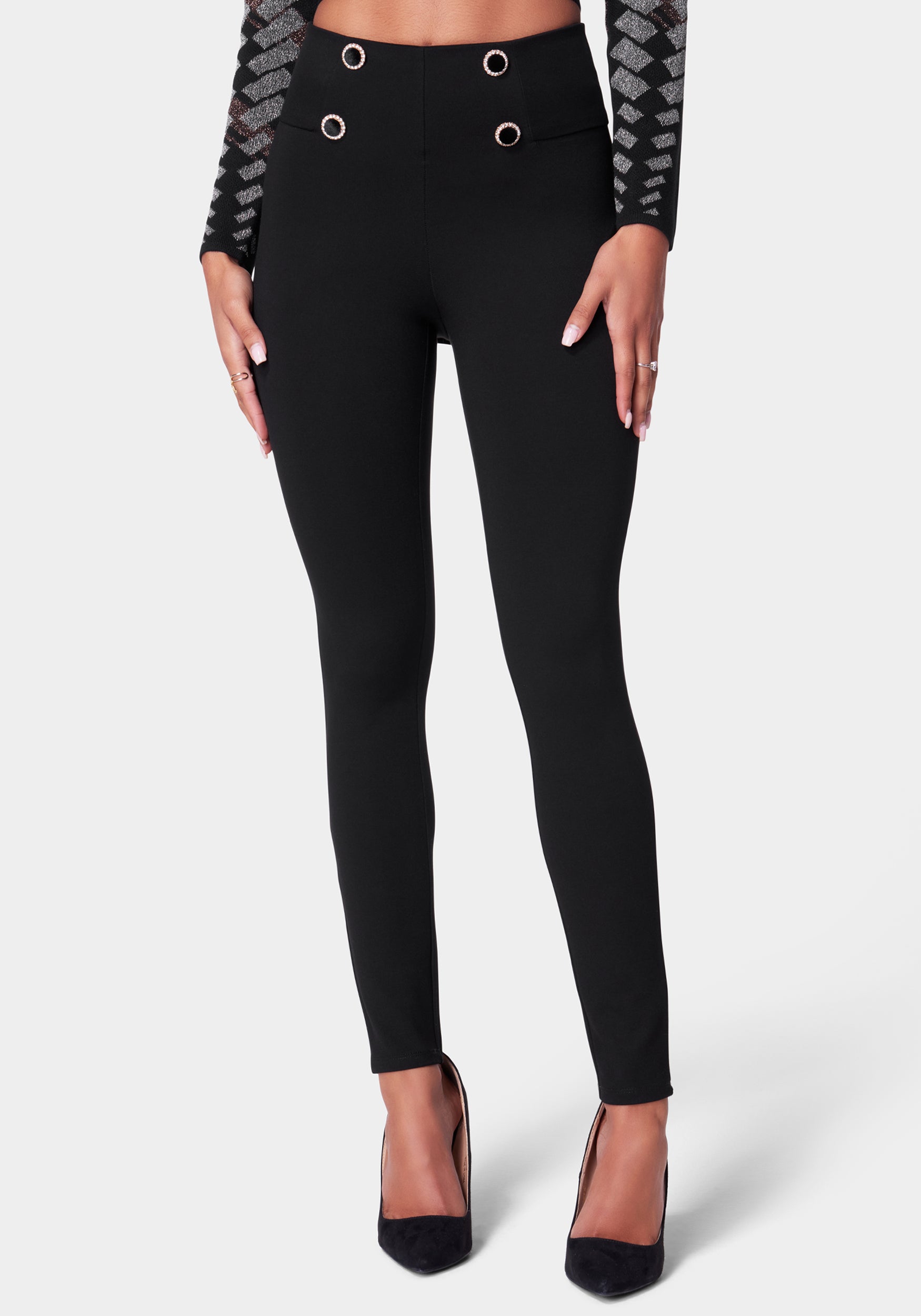 Velvet Button PDR Legging-Beilave