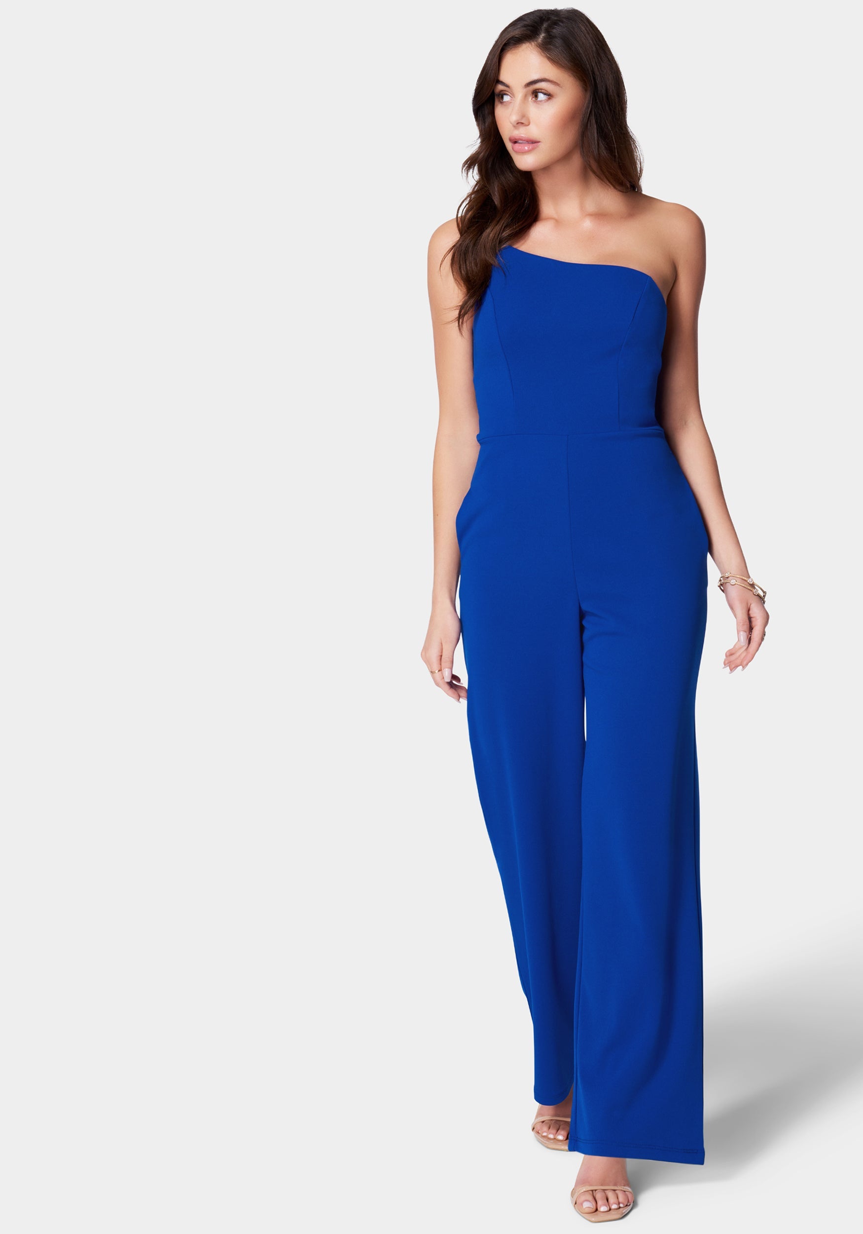 One Shoulder Core Jumpsuit-Beilave