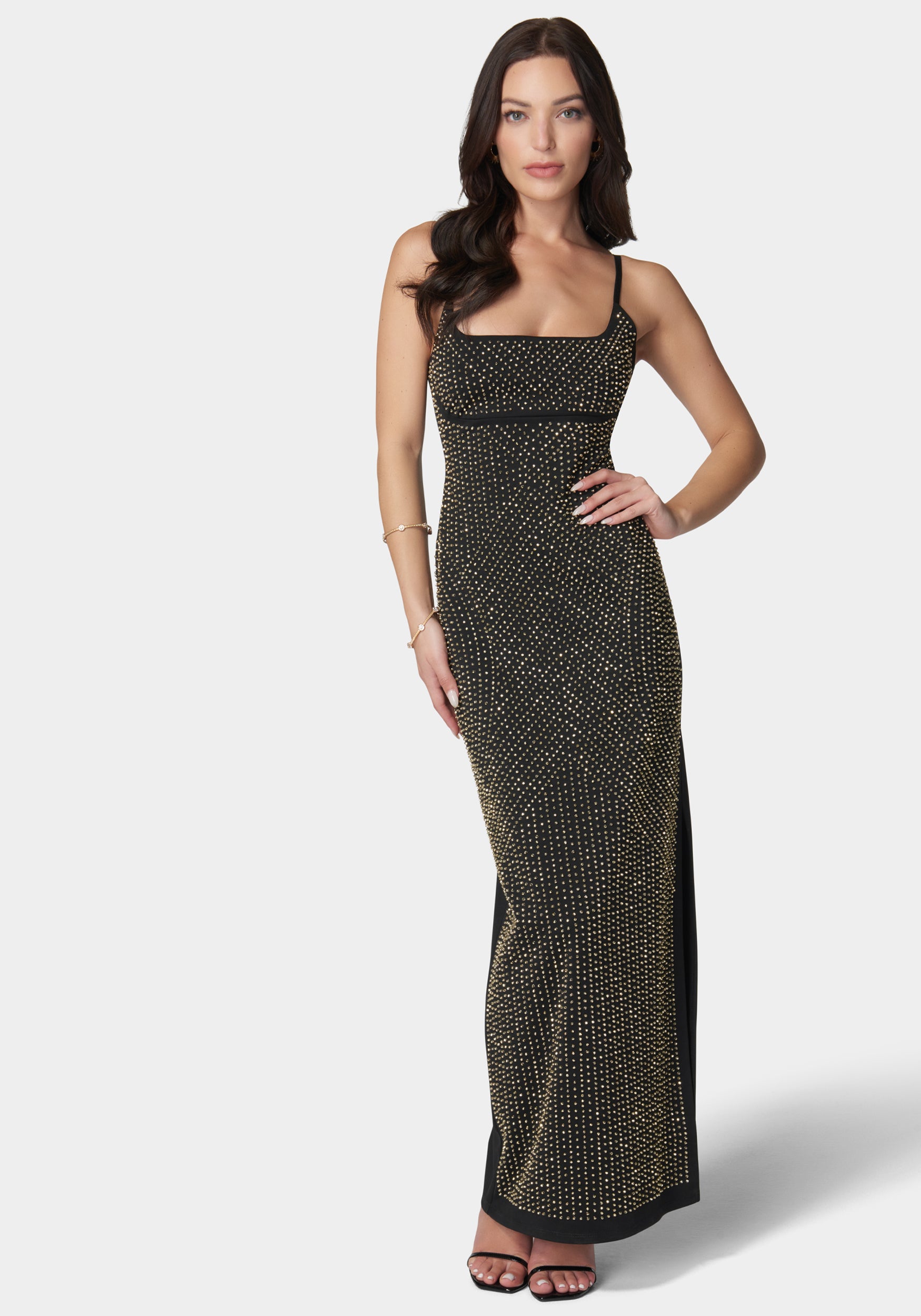 3D Square Neck Gown-Beilave