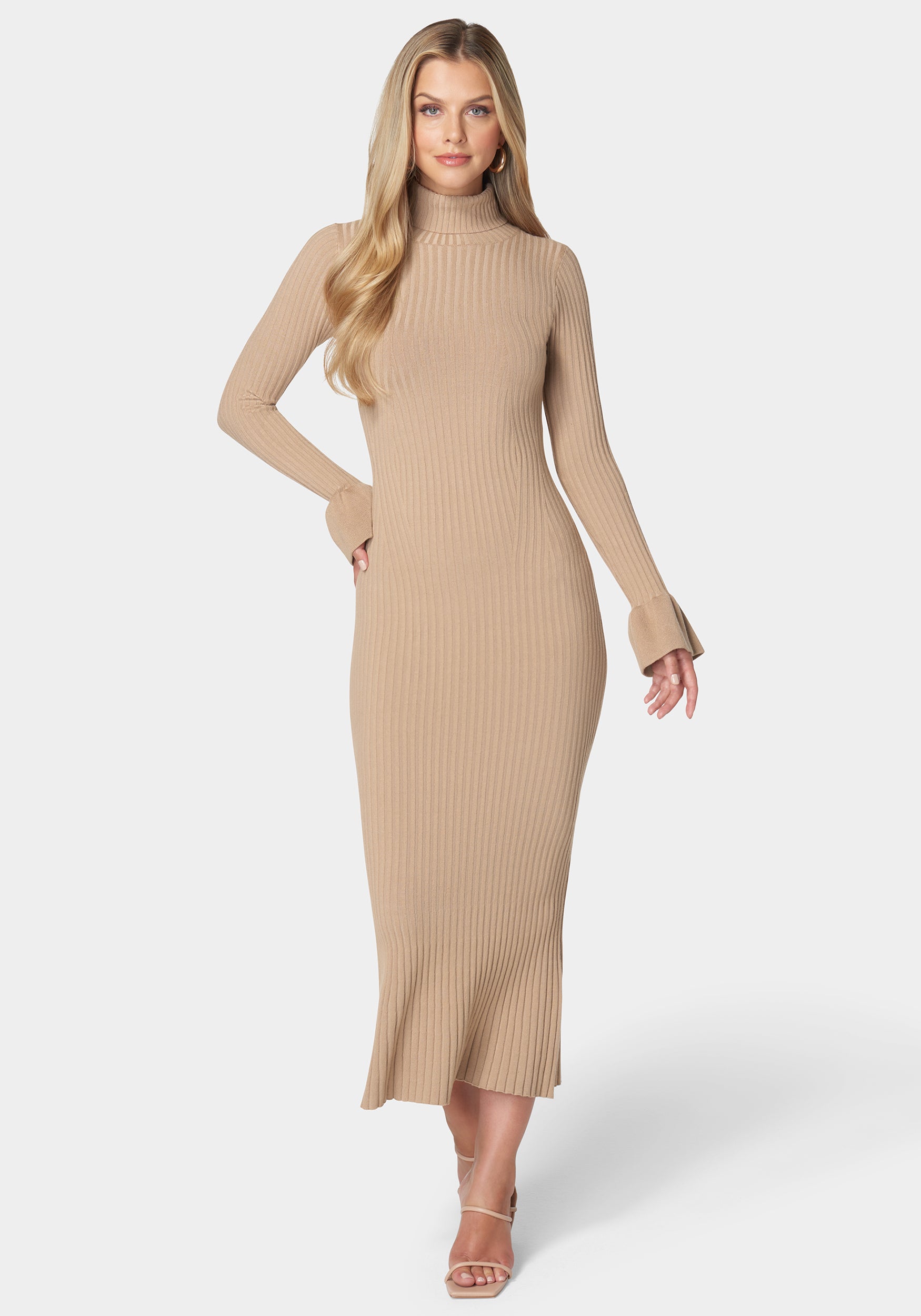 Bell Sleeve Sweater Dress-Beilave