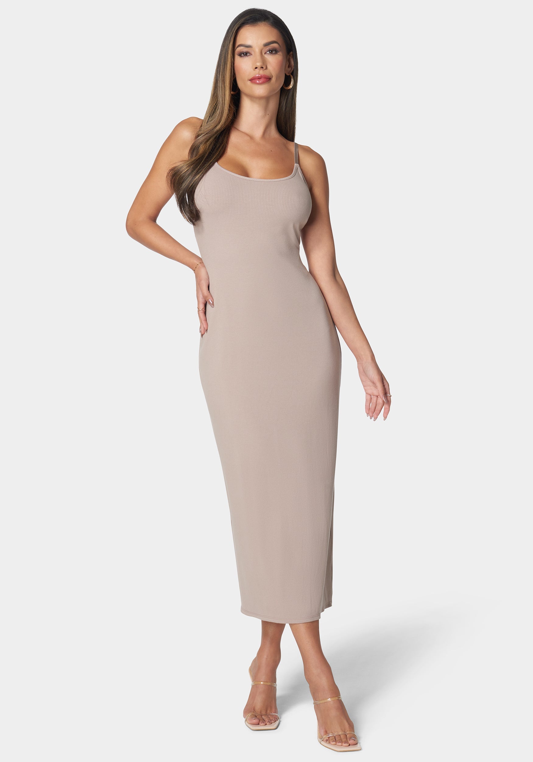 Rib Tank Maxi Dress-Beilave