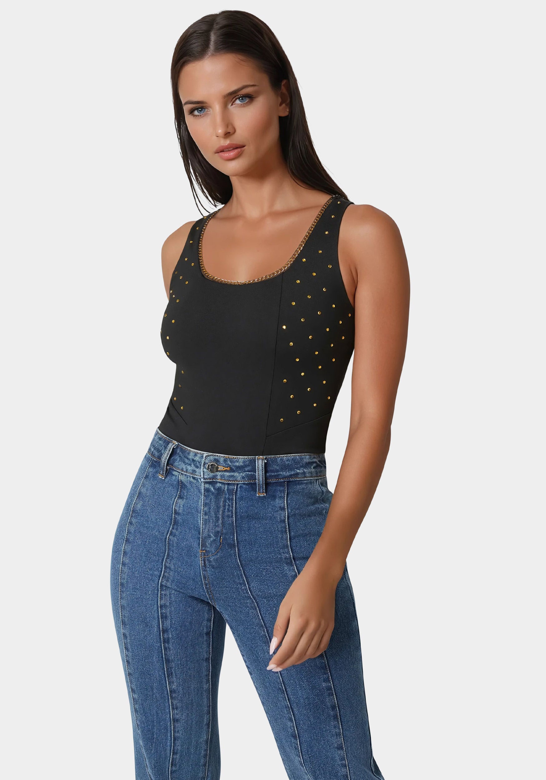 Embellished Bodysuit-Beilave