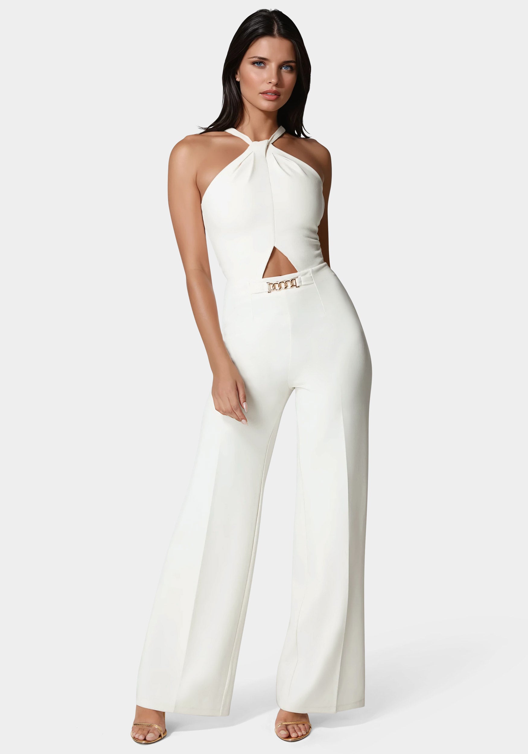 Halter Palazzo Leg Jumpsuit-Beilave