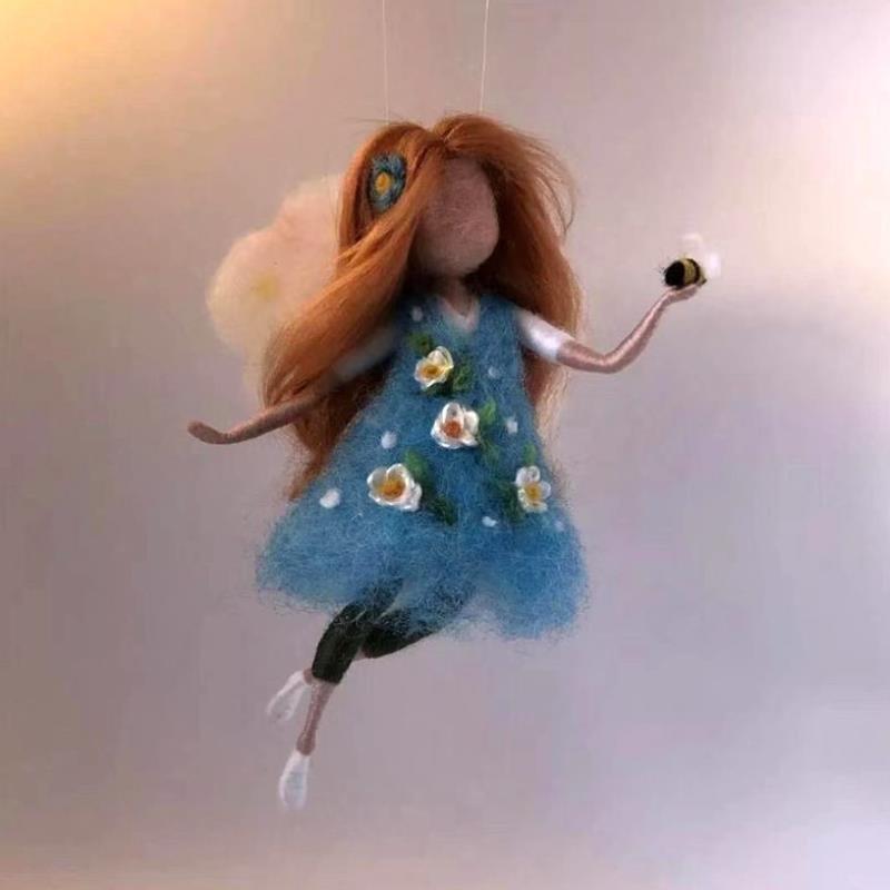 ✨ Fairy DIY Wool Needle Felt (Wool Felt Craft Stamp Set Needle Felt Gift Craft Kit)