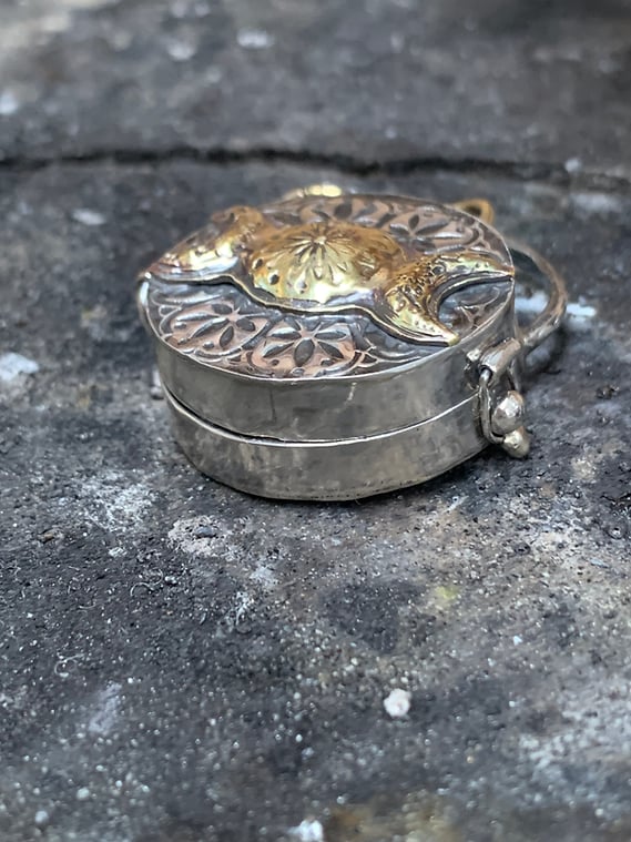 925 Silver Triple Moon & Tree of Life Locket