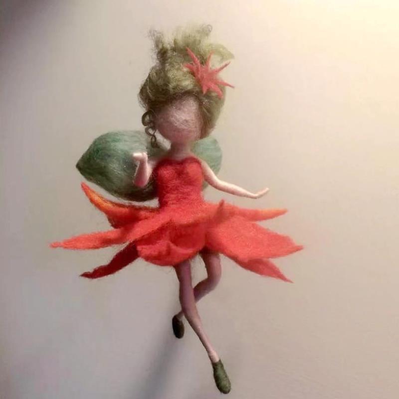 ✨ Fairy DIY Wool Needle Felt (Wool Felt Craft Stamp Set Needle Felt Gift Craft Kit)