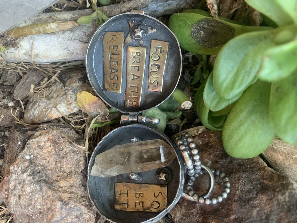 925 Silver Triple Moon & Tree of Life Locket
